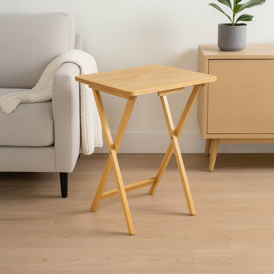 37cm Solid Wood Rectangular Folding Table