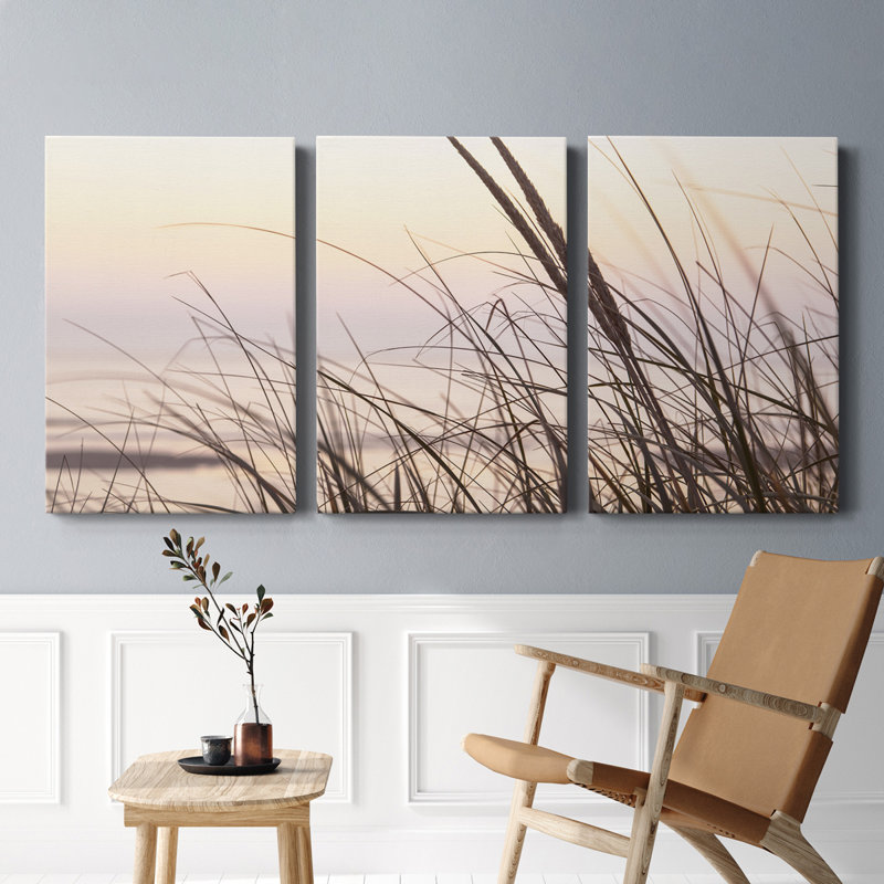 Cape Dune Morning - toile tendue avec châssis de qualité supérieure - prête à être accrochée, H 60 po x l 120 po x P 1 po