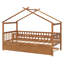 Lits en bois pour lit gigogne en noyer rustique