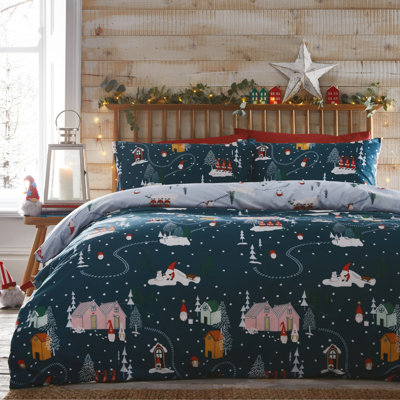 Hinson Cotton Blend Vintage Look Duvet Cover Set with Pillowcases Included