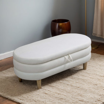 Sackcloth Living Room Ottoman