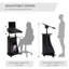 Chariot pour portable Homcom