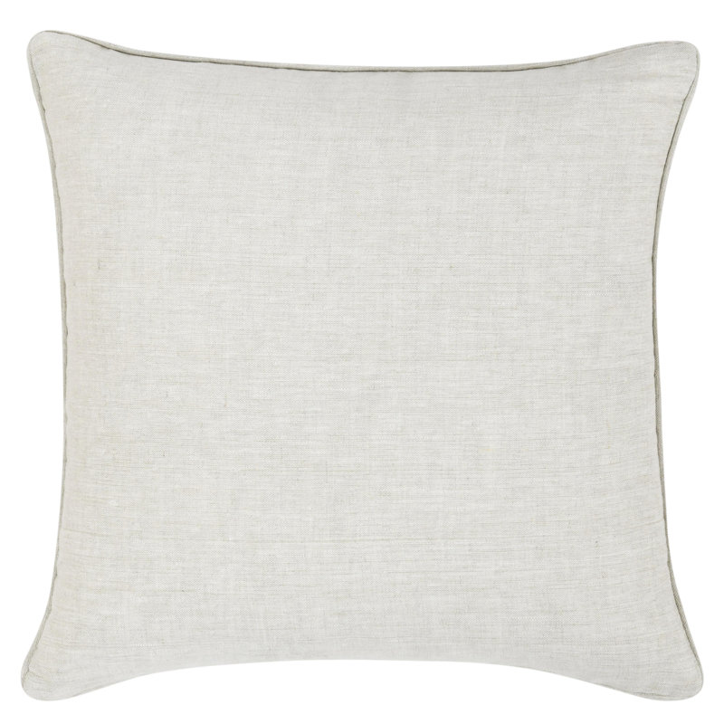 Lamia 22" Clay Cotton Velvet Botanical Throw Pillow