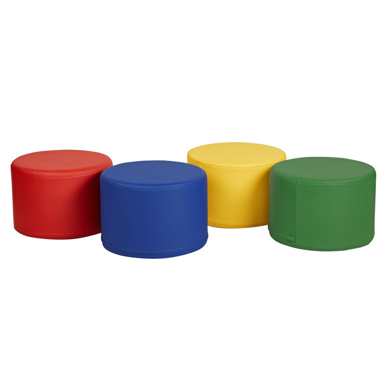 Repose-pieds rond 18 po SoftScape, Assorti, H 12 po x l 18 po x P 18 po