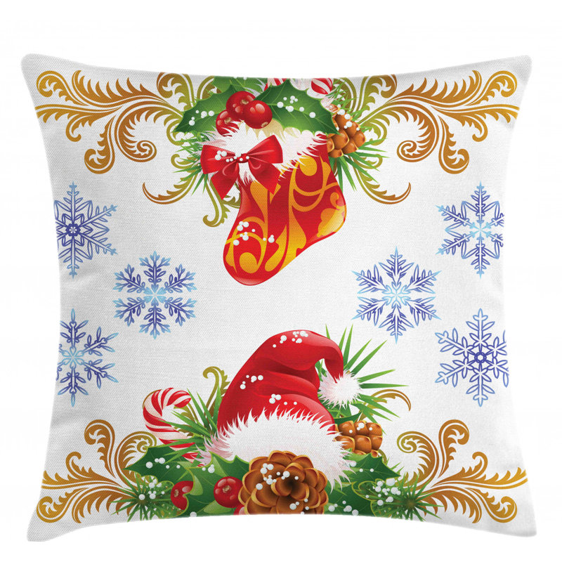 Housse de coussin décoratif intérieur / extérieur 40 po Christmas, 36 po x 36 po