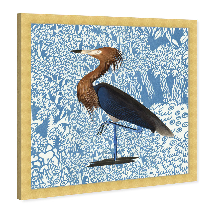 «Bird Pose», reproduction d'art mural, Or, H 42 po x l 42 po x P 0,5 po