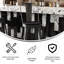 Britian All-Weather Commercial Counter Stool with Removable Back & Poly Resin Seat-14696910-14696901