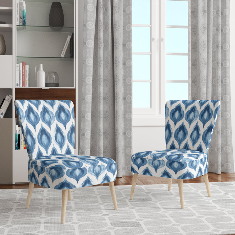 Chaise rembourrée Modern, Chaise d'appoint sans accoudoirs
