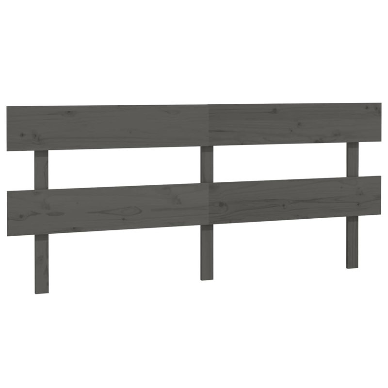 Clovis Solid Wood Headboard, 138 x 81 cm, Gray