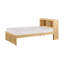 Modern Platform Bed Bookcase Headboard Wooden Bedroom Furniture 1Pc