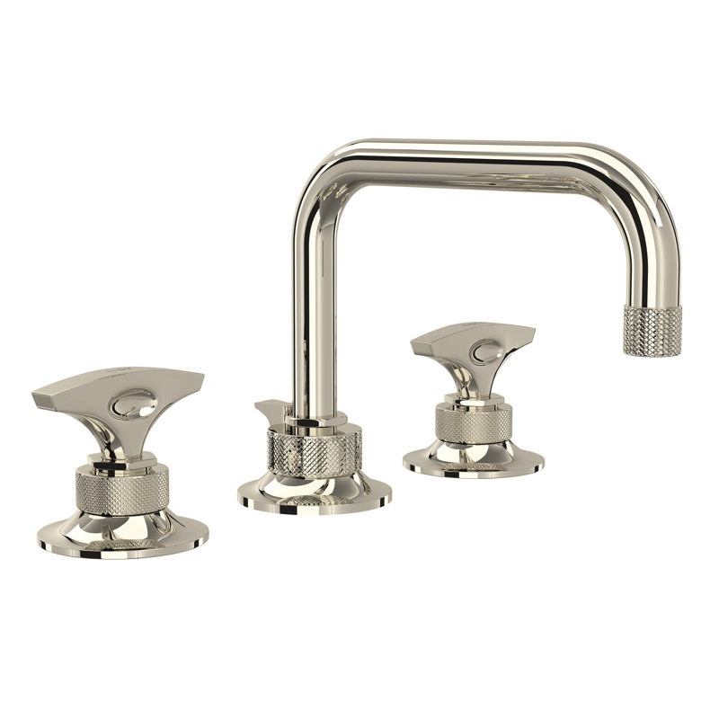 Graceline® Widespread Bathroom Faucet with Drain Assembly, Cross, Polished Nickel