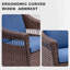 Fauteuil oscillant d'extérieur en osier Adale-805016115