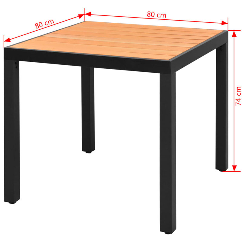 Sternberg Square Table, 74cm H x 80cm L x 80cm W