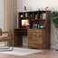 Bureau d'ordinateur à domicile avec huche-825469408