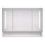 Armoires de salle de bain modernes en aluminium 39 po x 28 po, armoires à pharmacie avec miroirs et lumières à DEL, armoire de rangement de salle de bain avec compartiments de rangement à plusieurs niveaux