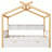 Alajos House Bed  With Two Drawers And Bookshelf Storage Space-827665735