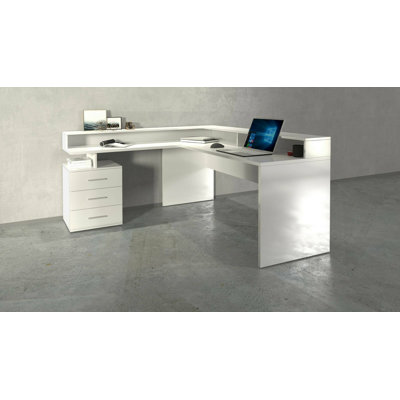 Basim L-Shaped Computer Desk