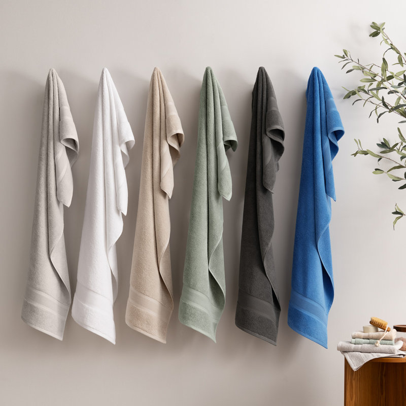 Drap de bain turc en coton égéen 600 g / m² Aston & Arden, Blanc
