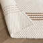 Sorrento 2x3 Handwoven Performance Stripe Ivory Fabric Rug-1188743415
