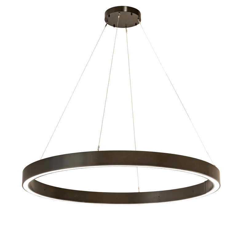 - Light Timeless Bronze LED Unique/Statement Pendant, 77" H x 59.75" W x 69.75" D