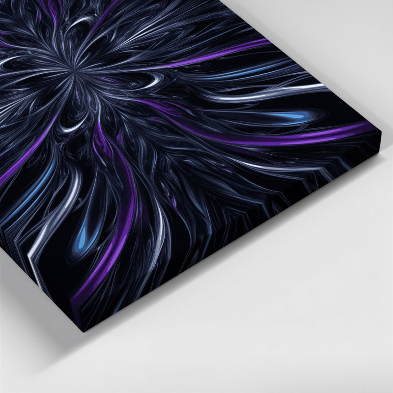 Art numérique sur toile, abstraction numérique 29, H 8 po x l 10 po