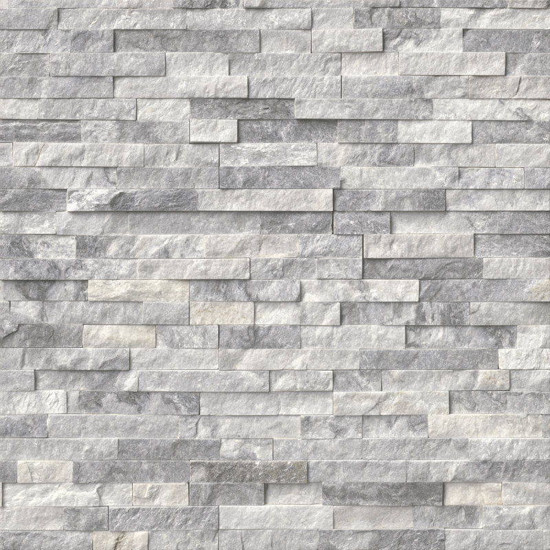 Stonecrest 6 in. x 18 in. Split Face Natural Stone Ledger Corner Wall Tile, Glacier Gris