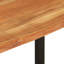 Sheatown Acacia Solid Wood Top Metal Base Dining Table-2039810298