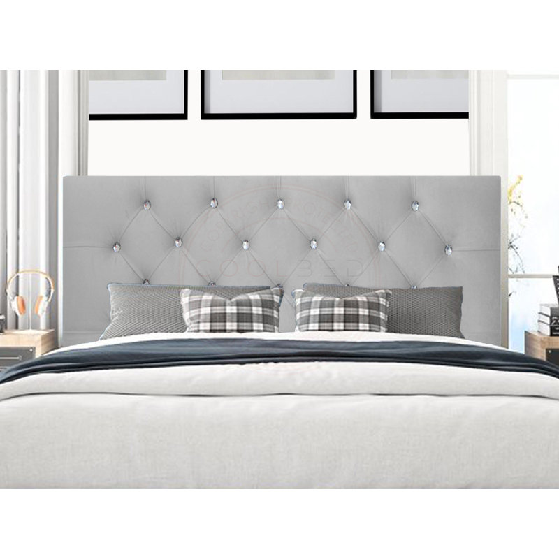 Lechlade Upholstered Headboard, Double (4'6), Yellow