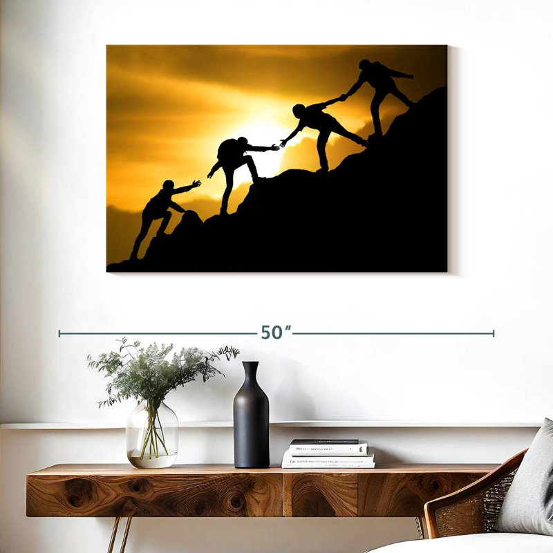 Sireci Climbing Teamwork, 26" H x 39" W