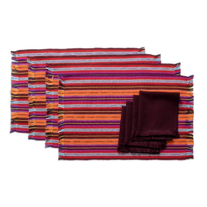 Tivadar Cotton Striped Rectangle Napkin