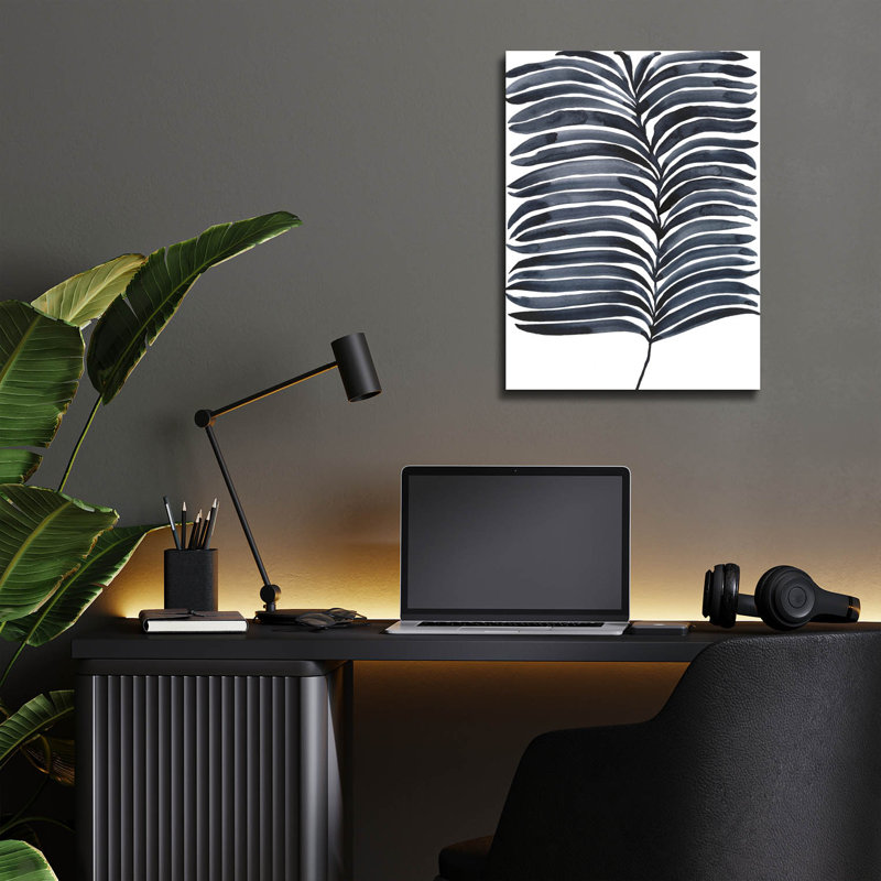 «Indigo Fronds I» par Regina Moore, H 16 po x l 12 po x P 0,13 po
