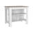 Kitchen Island, Kitchen Table 35" H, Three Open Storage Shelves, Four Legs