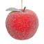 Frosted Apple Ornament , 3 Inches