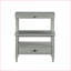 Table basse de rangement Midnight Blue Antique Grey avec plateau coulissant, peu encombrant