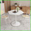 Table basse hexagonale moderne avec plateau en marbre blanc Base en métal - facile à nettoyer, à assembler pour les petits espaces de vie-1924426322-1924426323