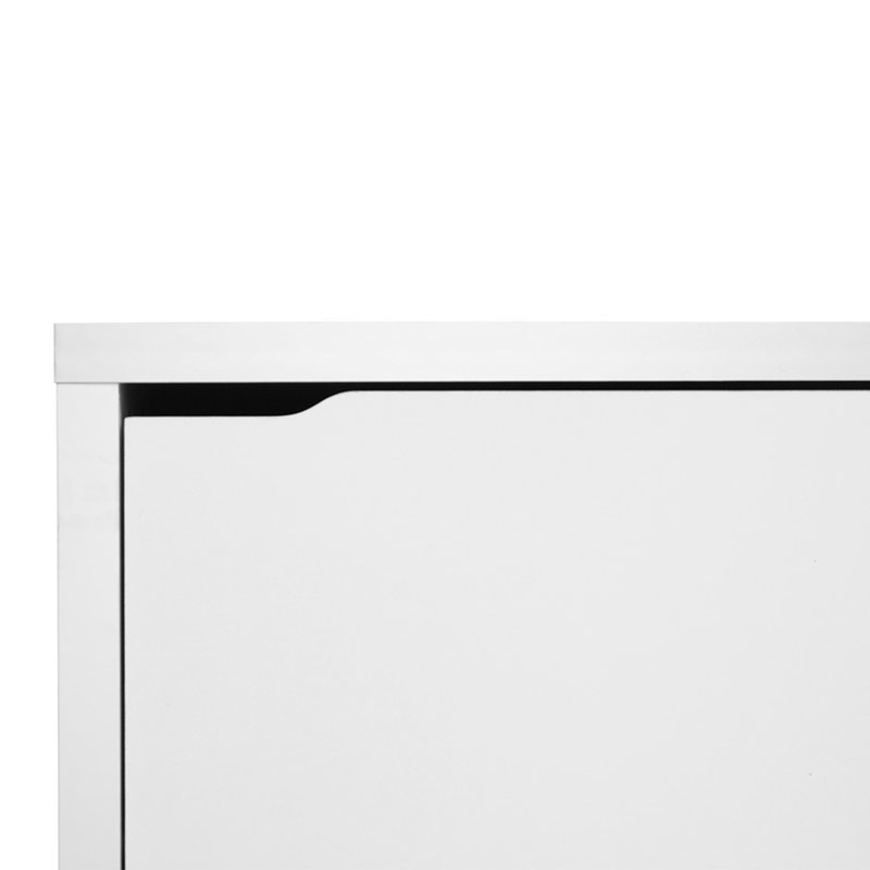 Simms 18 - Pair Shoe Storage Cabinet, White 