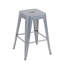 Tabouret à hauteur de comptoir de 30 pouces, ensemble de 2 tabourets de bar en métal sans dossier, non empilable, amovible et facile à assembler, conception peu encombrante pour îlot de cuisine / bar / café / salle à manger (argent)-512276114-512276117-509726878