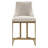 Bryce 26"H Upholstered Counter Stool with Metal Base