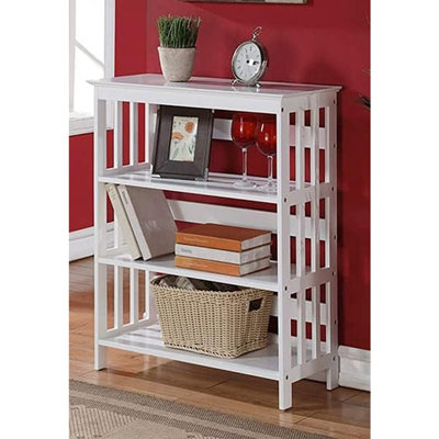 Nicks 36"" H x 30"" W Solid Wood Standard Bookcase -  Red Barrel StudioÂ®, 2083A2E39F9F43D1B263F3609B1ED095