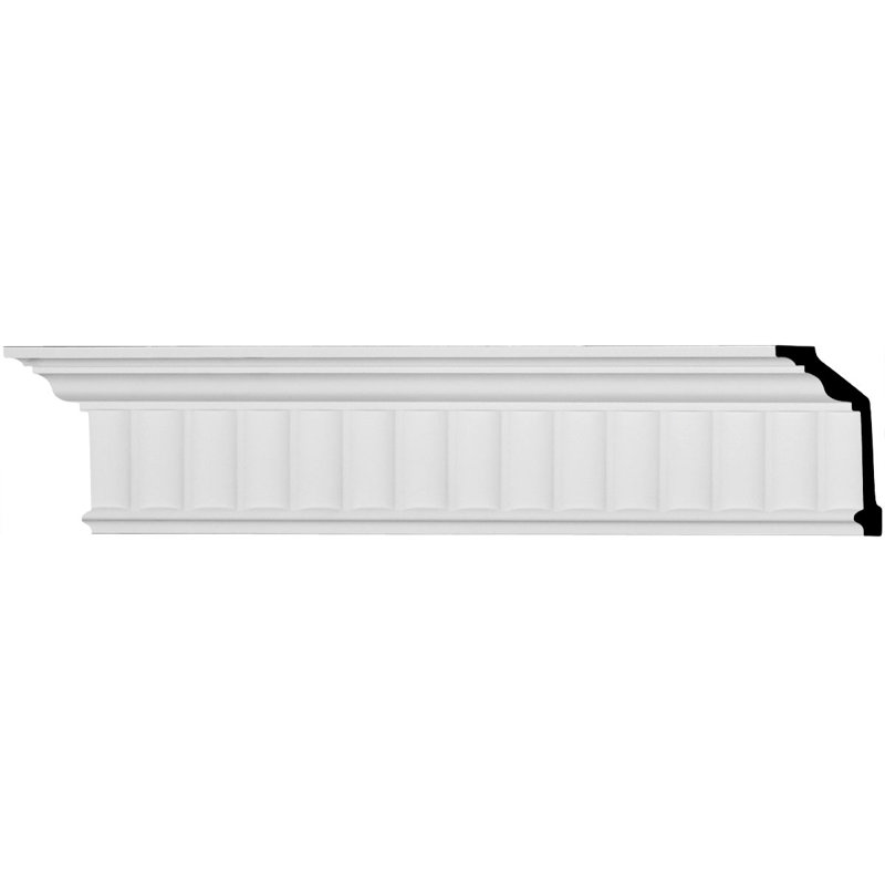 Primed Polyurethane Lyon Crown Moulding 4 3/4"H x 94 1/2"L