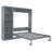 Murphy Bed Wall Bed with Shelves,Gray-866900085