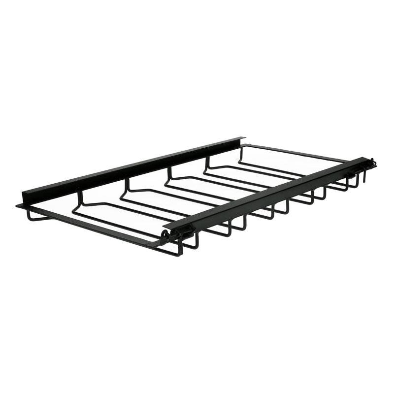 Lamontagne Hanging Wine Bottle Rack in Black