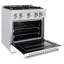 ZLINE 30" Classic DuraSnow Gas Range w/ 4 Burners & Convection Oven w/ White Door-888403829