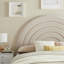 Solana Arched Performance Velvet Queen Headboard In Mulberry-105698053-105698052