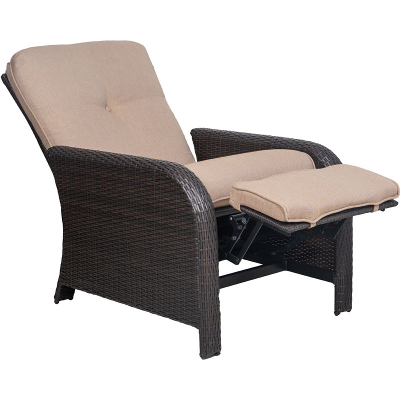 Strathmere Outdoor Recliner in Tan