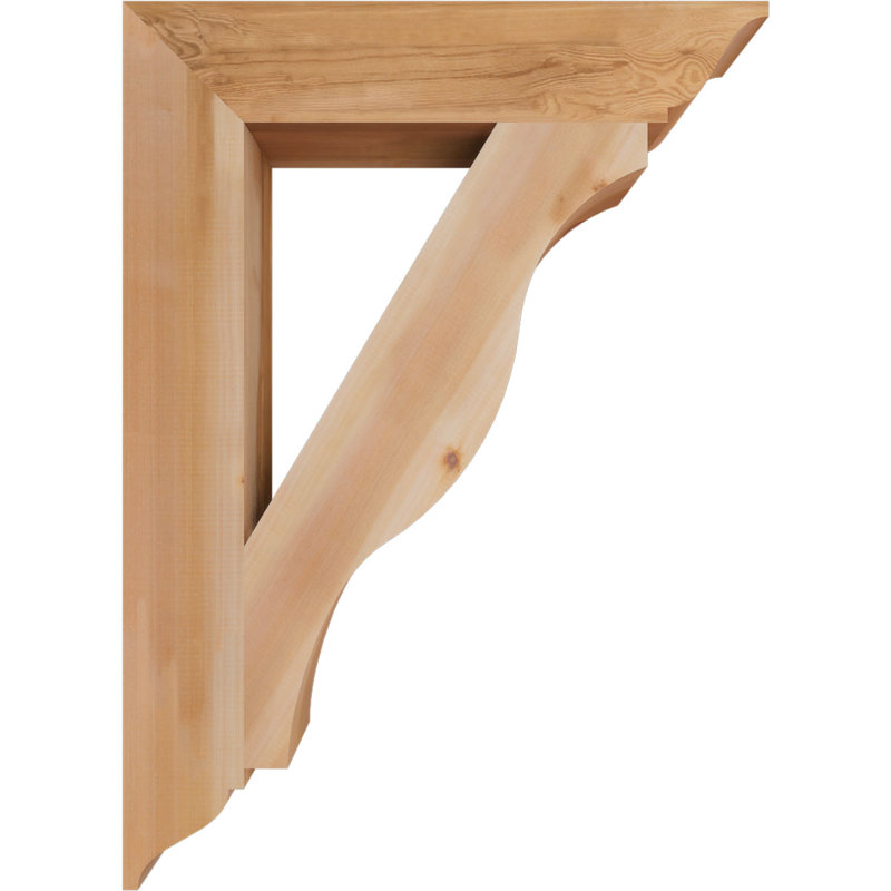 Support traditionnel Funston, H 44 po x l 5,5 po x P 32 po, Cèdre rouge de l'Ouest, Lisse