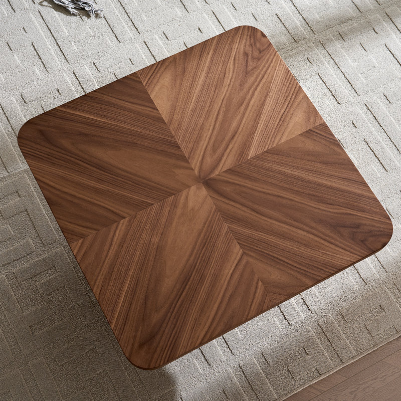 Table basse carrée 35,43 po, Noyer