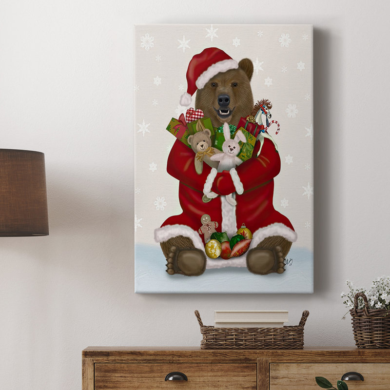 Cadeau de Noël câlin d'ours - galerie sur mesure, H 18 po x l 12 po