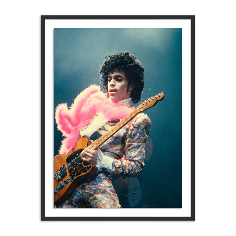 Prince Live At The Forum Print by Getty Images, 48" H x 36" W, Black Framed