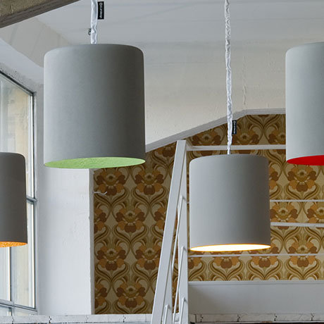 1 - Light Chrome Single Pendant, Grey/White